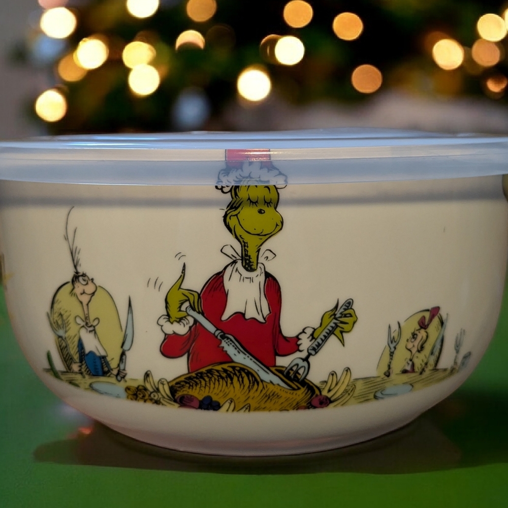 NEW Dr.Suess The GRINCH Holiday Storage Container - Picture 5 of 5